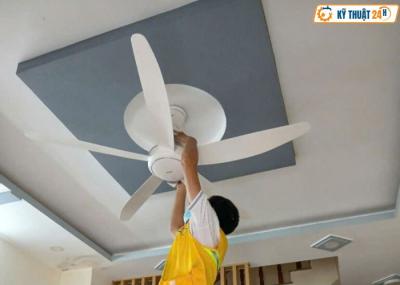 Dịch Vụ Lắp Quạt Trần Tại Nhà - Thợ Chuyên Nghiệp, Cân Chỉnh Chống Rung Lắc