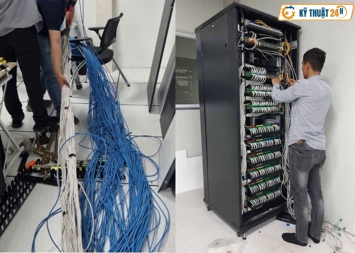 Quy trình thiết kế và thi công mạng LAN tại Kỹ Thuật 24h
